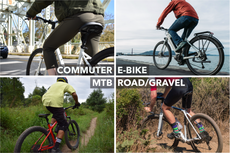 ebike, road bike gravel bike and mountain bike suspension seatpost application, 
