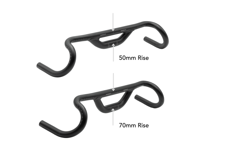 パーツ REDSIFT Top Shelf Handlebar System 50mm Top Shelf Handlebar | Flared Riser Drop Bar – Redshift Sports