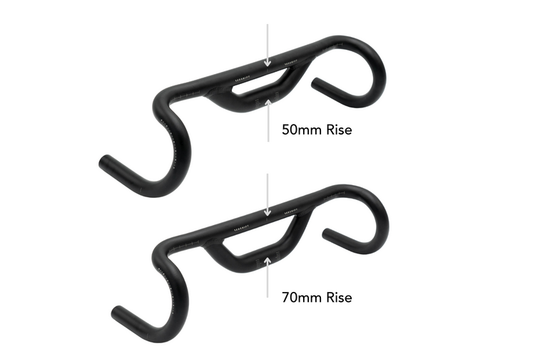 Top Shelf Low-Flare Handlebar | Road Style Riser Drop Bar – Redshift Sports