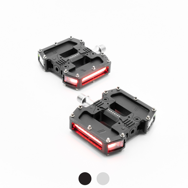 Smart LED Bike Light Pedals | Arclight PRO Flat Pedals – Redshift Smart LED Bike Light Pedals | Arclight PRO Flat Pedals – Redshift