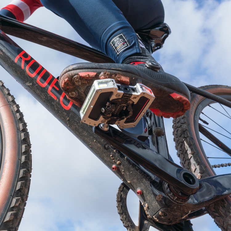 Smart LED Bike Light Pedals Arclight PRO Clipless Pedals Redshift Sports