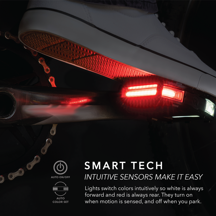 Smart LED Bike Light Pedals | Arclight Pedals – Redshift Sports